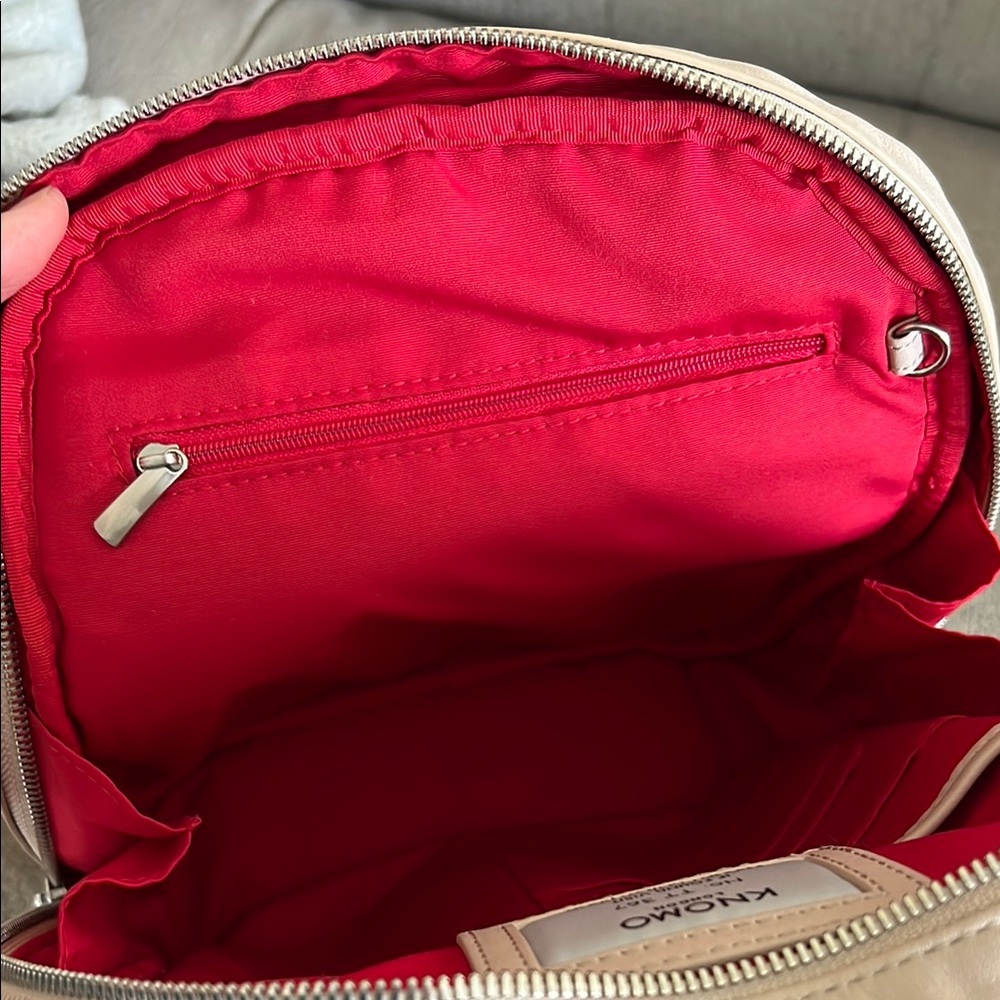 Knomo London Mini Mount Leather 10" Backpack Concrete - Picture 8 of 13
